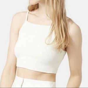 Topshop Ribbed Crop Top